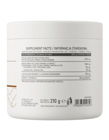 COLLAGENE + MATCHA 210G OSTROVIT