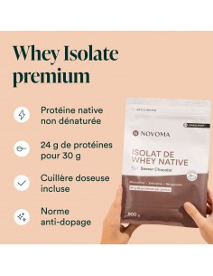 ISOLAT WHEY NATIVE 900G NOVOMA 2