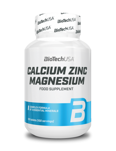 CALCIUM ZINC MAGNESIUM 100TABS BIOTECH