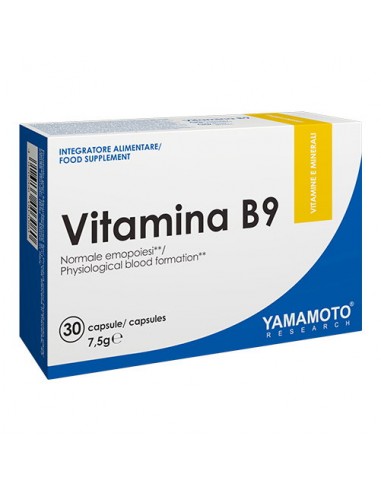VITAMINE B9 30CAPS YAMAMOTO NUTRITION