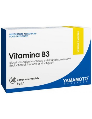 VITAMINE B3 30CAPS YAMAMOTO NUTRITION