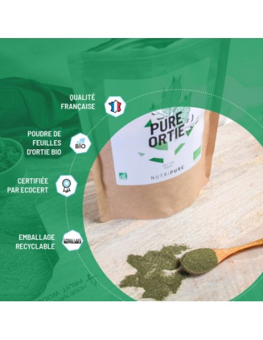 Poudre de Stevia Pure 100% Naturel 200g – Feuilles sélectionnées -Vegan :  : Epicerie
