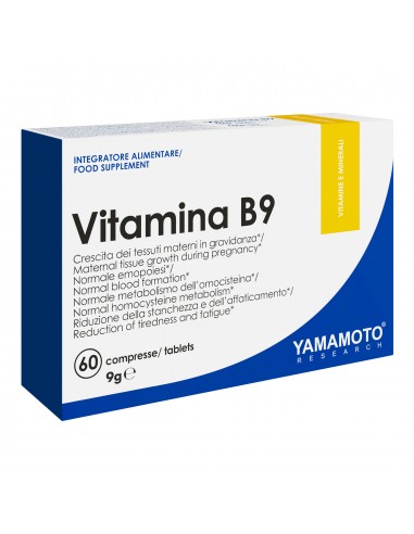 VITAMINE B9 60TABS YAMAMOTO NUTRITION