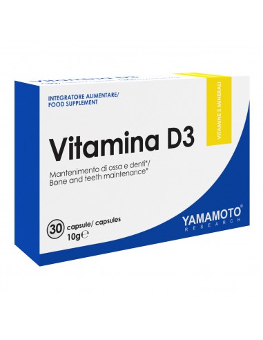 VITAMIN D3 30CAPS YAMAMOTO NUTRITION