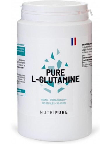 PURE L-GLUTAMINE 180CAPS NUTRIPURE
