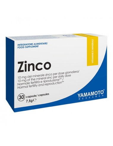 ZINC 30CAPS YAMAMOTO NUTRITION